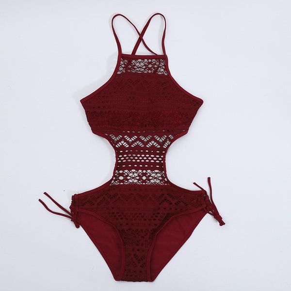 2020 Sexy Stripes Swimwear Women Backless One piece Swimsuit Badpak Monokini Maillot femme Bikini Maio Biquini Mujer Trikini