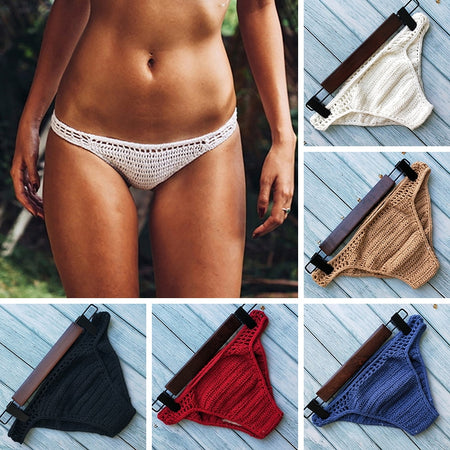 New Womens Sexy Brazilian Bowknot Bikini Swimwear Beach Bathing Suit Bottom S-XL