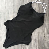 2018 Women One-piece Sling Bikini Monokini Swimsuit Backless Swimwear Beachwear Ladies One Piece Solid Swimming Clothing