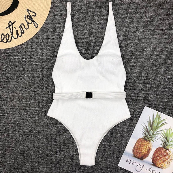 Sexy Swimwear Women 2019 Solid Swimming for One Piece Swimsuit Women Bathing Suit Bikini Female Monokini maillot de bain femme