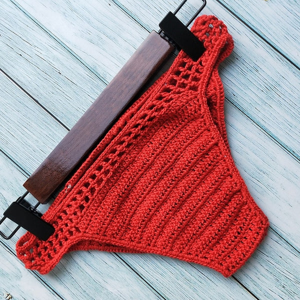 Have Lining Bikini Bottoms Plus Size 2020 Women Sexy Crochet Thong Bikini Swimwear Handmade Swimsuit Knitting Shorts