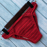 Have Lining Bikini Bottoms Plus Size 2020 Women Sexy Crochet Thong Bikini Swimwear Handmade Swimsuit Knitting Shorts