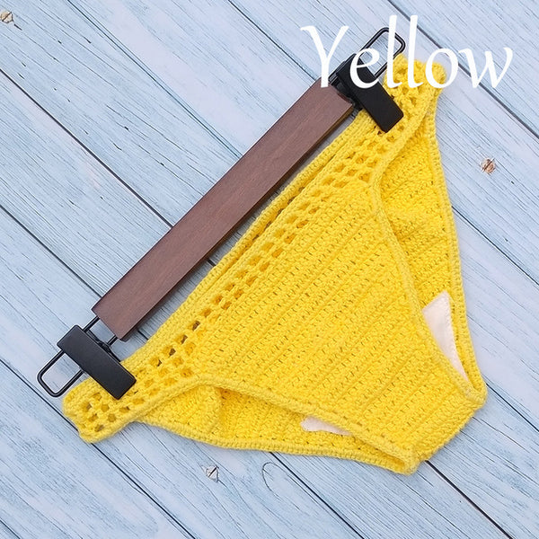 Have Lining Bikini Bottoms Plus Size 2020 Women Sexy Crochet Thong Bikini Swimwear Handmade Swimsuit Knitting Shorts