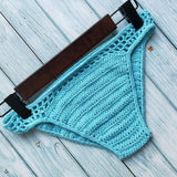 Have Lining Bikini Bottoms Plus Size 2020 Women Sexy Crochet Thong Bikini Swimwear Handmade Swimsuit Knitting Shorts