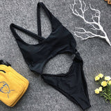 Peachtan Hollow out one piece swimsuit female Push up sexy swimwear women bathing suit Monokini bikini 2020 Summer beach wear