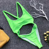 Peachtan Hollow out one piece swimsuit female Push up sexy swimwear women bathing suit Monokini bikini 2020 Summer beach wear
