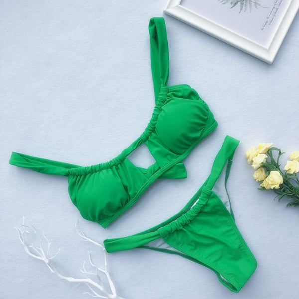 Peachtan Hollow out one piece swimsuit female Push up sexy swimwear women bathing suit Monokini bikini 2020 Summer beach wear