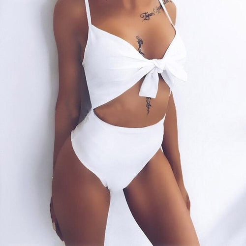 2020 New Women One Piece Bikini Lady Black/White Push-up Bra Swimsuit Bathing Women's Swimming Suit Swimwear Beachwear Clothing
