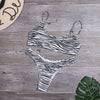Women Sexy Leopard Bikinis Snake Print Bathing Suit Tube Top High Cut Swimsuit Brazilian Swimwear Female Summer Beachwear