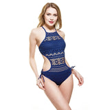 2020 Sexy Stripes Swimwear Women Backless One piece Swimsuit Badpak Monokini  Maillot femme  Bikini Maio Biquini Mujer Trikini