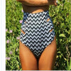Women Vintage Bikini Panties High Waist Swimwear Bottom Solid Side Split Hollow Bandage Female Swimsuit Briefs Beachwear Bathing